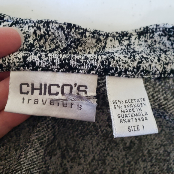 Chico's Travelers Women Medium Size 1 Blazer Coatigan Office Career Work Travel - Picture 9 of 12